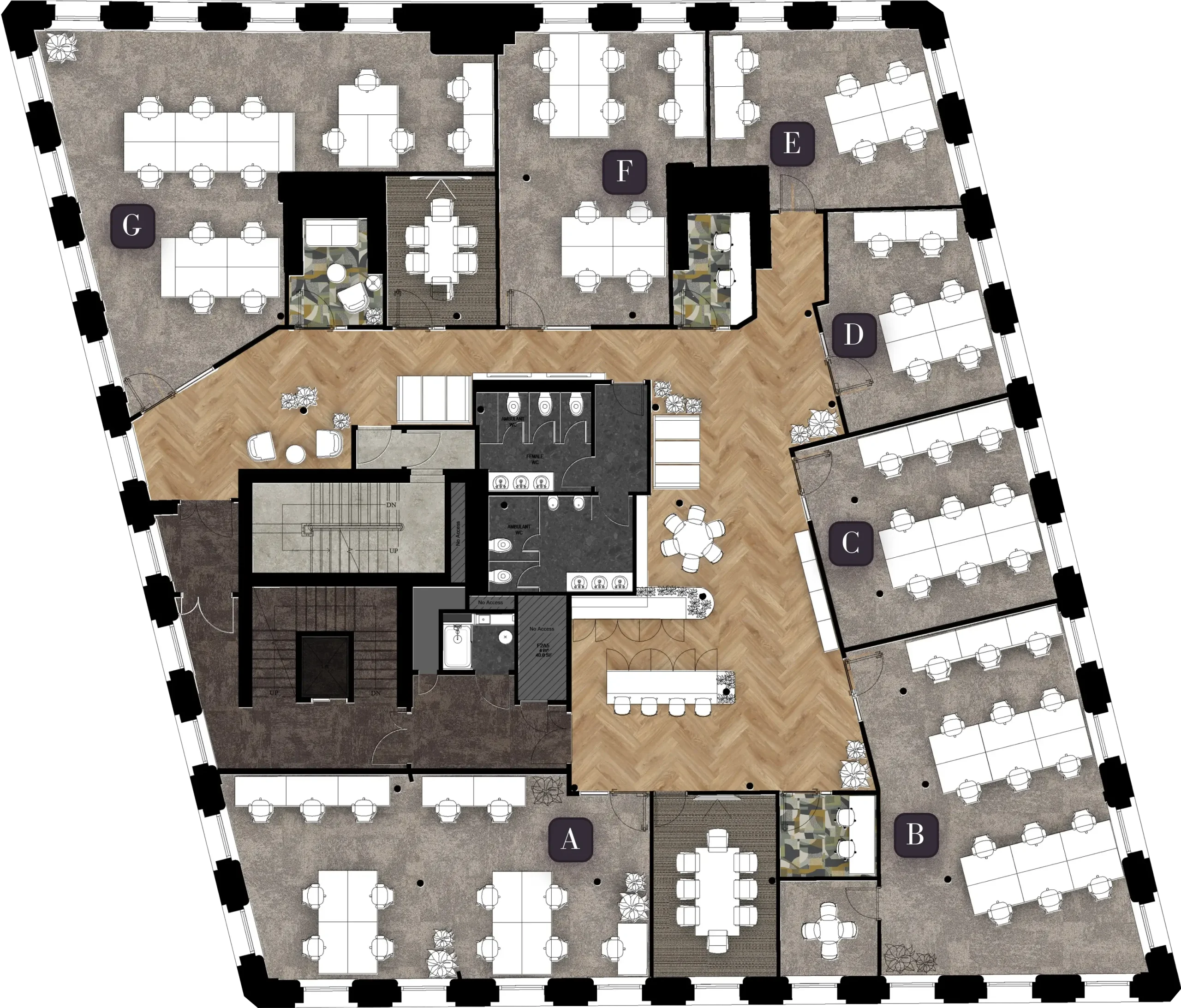 Floor plan of the building from above